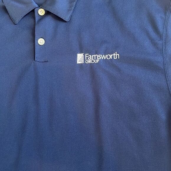 Mens navy blue Nike Golf Drifit Polo Shirt - Picture 4 of 5